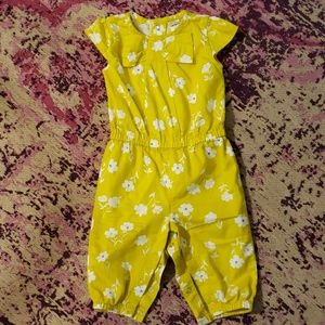 Carter's 6 month yellow romper